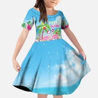 Hawaii Christmas Family Matching Tank Maxi Dress and Hawaiian Shirt Deck The Palms Holiday Flamingos