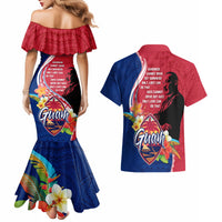 Guam Martin Luther King Jr Day Couples Matching Mermaid Dress and Hawaiian Shirt LT05 - Polynesian Pride