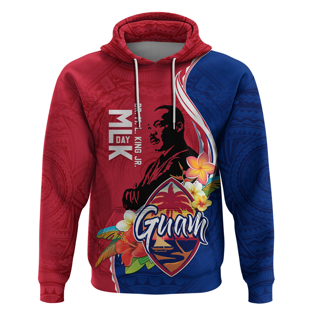 Guam Martin Luther King Jr Day Hoodie LT05 Pullover Hoodie Red - Polynesian Pride