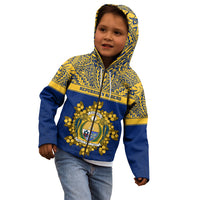 Personalised Repubrikin Naoero Independence Day Kid Hoodie Tamanu With Coat Of Arms LT05 - Polynesian Pride