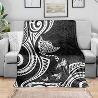 Hawaii Manta Ray Blanket Polynesian Art Tattoo