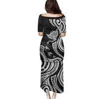 Hawaii Manta Ray Family Matching Puletasi and Hawaiian Shirt Polynesian Art Tattoo