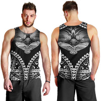 Hawaiian Hawk Men Tank Top Polynesian Pattern Style
