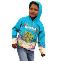 Ohana Hawaii Kid Hoodie Kawaii Family Turtle