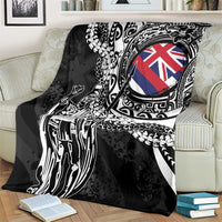 Hawaii King Flag Blanket Hawaiian Maile Lei - Polynesian Pride