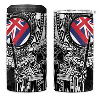 Hawaii King Flag 4 in 1 Can Cooler Tumbler Hawaiian Maile Lei - Polynesian Pride
