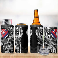 Hawaii King Flag 4 in 1 Can Cooler Tumbler Hawaiian Maile Lei - Polynesian Pride