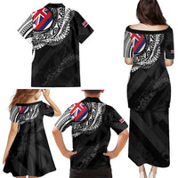 Hawaii King Flag Family Matching Puletasi and Hawaiian Shirt Hawaiian Maile Lei - Polynesian Pride