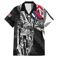 Hawaii King Flag Family Matching Tank Maxi Dress and Hawaiian Shirt Hawaiian Maile Lei - Polynesian Pride