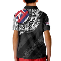 Hawaii King Flag Kid Polo Shirt Hawaiian Maile Lei LT05 - Polynesian Pride