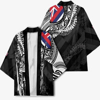 Hawaii King Flag Kimono Hawaiian Maile Lei - Polynesian Pride