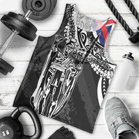 Hawaii King Flag Men Tank Top Hawaiian Maile Lei - Polynesian Pride