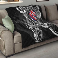 Hawaii King Flag Quilt Hawaiian Maile Lei - Polynesian Pride