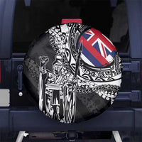 Hawaii King Flag Spare Tire Cover Hawaiian Maile Lei - Polynesian Pride