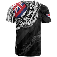 Hawaii King Flag T Shirt Hawaiian Maile Lei - Polynesian Pride