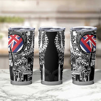 Hawaii King Flag Tumbler Cup Hawaiian Maile Lei - Polynesian Pride