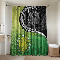 New Zealand Cook Islands Bathroom Set Maori Tiki With Circle Stars Turtle - Polynesian Pride