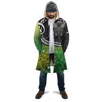 Custom New Zealand Cook Islands Cloak Maori Tiki With Circle Stars Turtle - Polynesian Pride