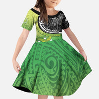 Custom New Zealand Cook Islands Family Matching Puletasi and Hawaiian Shirt Maori Tiki With Circle Stars Turtle - Polynesian Pride