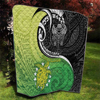New Zealand Cook Islands Quilt Maori Tiki With Circle Stars Turtle - Polynesian Pride