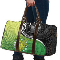 New Zealand Cook Islands Travel Bag Maori Tiki With Circle Stars Turtle - Polynesian Pride