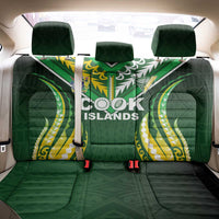 Cook Islands Rugby Back Car Seat Cover Unique Style Green Version - Polynesian Pride