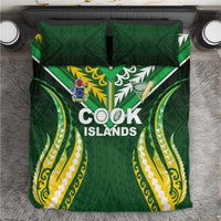 Cook Islands Rugby Bedding Set Unique Style Green Version - Polynesian Pride