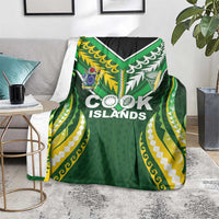 Cook Islands Rugby Blanket Unique Style Green Version - Polynesian Pride