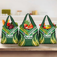 Cook Islands Rugby Grocery Bag Unique Style Green Version - Polynesian Pride