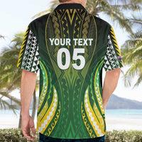 Custom Cook Islands Rugby Hawaiian Shirt Unique Style Green Version - Polynesian Pride