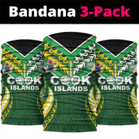 Cook Islands Rugby Neck Gaiter Unique Style Green Version - Polynesian Pride