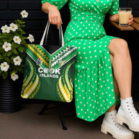 Cook Islands Rugby Tote Bag Unique Style Green Version - Polynesian Pride