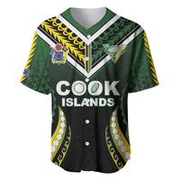 Custom Cook Islands Rugby Baseball Jersey Unique Style Black Version - Polynesian Pride