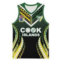 Custom Cook Islands Rugby Basketball Jersey Unique Style Black Version - Polynesian Pride