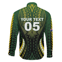 Custom Cook Islands Rugby Family Matching Off Shoulder Maxi Dress and Hawaiian Shirt Unique Style Black Version - Polynesian Pride