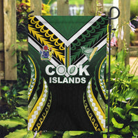 Cook Islands Rugby Garden Flag Unique Style Black Version - Polynesian Pride