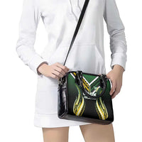 Cook Islands Rugby Shoulder Handbag Unique Style Black Version - Polynesian Pride