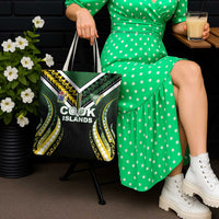 Cook Islands Rugby Tote Bag Unique Style Black Version - Polynesian Pride