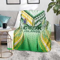 Cook Islands Rugby Blanket Unique Style White Version - Polynesian Pride