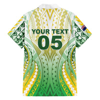 Custom Cook Islands Rugby Family Matching Long Sleeve Bodycon Dress and Hawaiian Shirt Unique Style White Version - Polynesian Pride