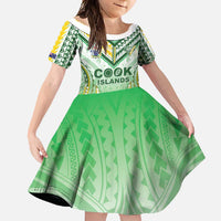 Custom Cook Islands Rugby Family Matching Mermaid Dress and Hawaiian Shirt Unique Style White Version - Polynesian Pride
