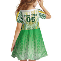 Custom Cook Islands Rugby Family Matching Off Shoulder Maxi Dress and Hawaiian Shirt Unique Style White Version - Polynesian Pride