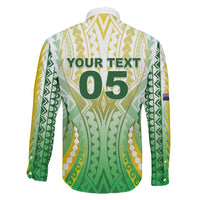 Custom Cook Islands Rugby Family Matching Off Shoulder Short Dress and Hawaiian Shirt Unique Style White Version - Polynesian Pride