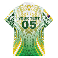 Custom Cook Islands Rugby Hawaiian Shirt Unique Style White Version LT05 - Polynesian Pride