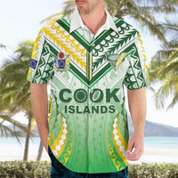 Custom Cook Islands Rugby Hawaiian Shirt Unique Style White Version LT05 - Polynesian Pride