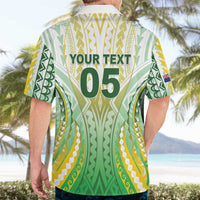 Custom Cook Islands Rugby Hawaiian Shirt Unique Style White Version LT05 - Polynesian Pride