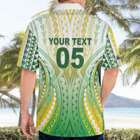 Custom Cook Islands Rugby Hawaiian Shirt Unique Style White Version - Polynesian Pride