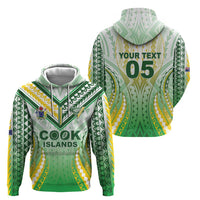 Custom Cook Islands Rugby Hoodie Unique Style White Version - Polynesian Pride