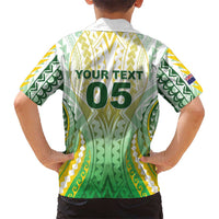 Custom Cook Islands Rugby Kid Hawaiian Shirt Unique Style White Version - Polynesian Pride