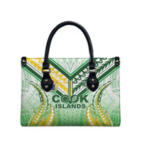 Cook Islands Rugby Leather Bag Unique Style White Version - Polynesian Pride